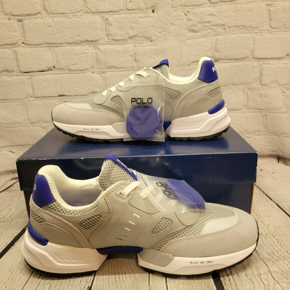 Polo Ralph Lauren Men's Jogger Suede & Mesh Sneaker - Picture 5 of 9